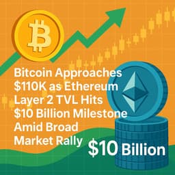 Bitcoin Approaches $110K as Ethereum Layer 2 TVL Hits $10 Billion Milestone Amid Broad Market Rally