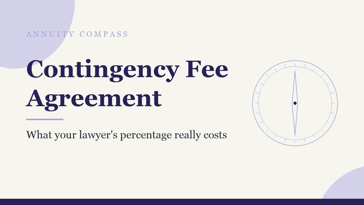 Contingency fee agreement: what your lawyer's percentage really costs you