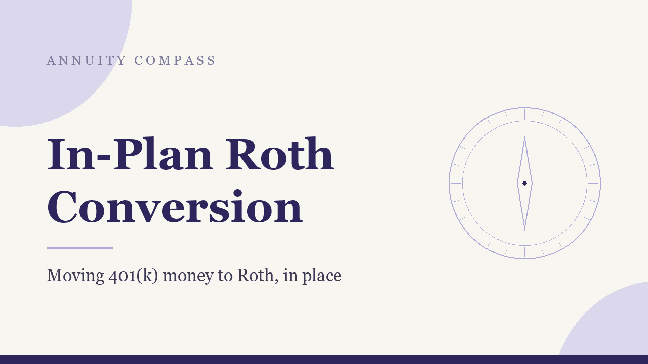 In-plan Roth conversion: moving 401(k) money to Roth without leaving the plan