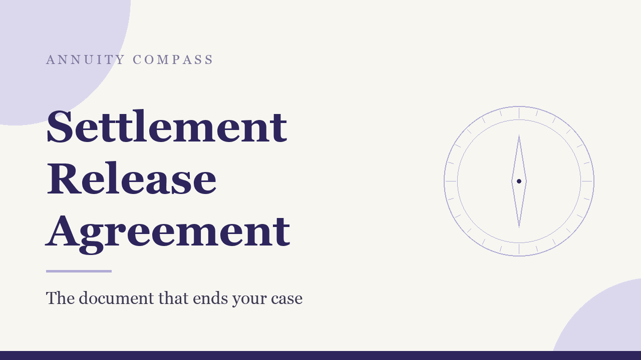 Settlement release agreement: the document that ends your case