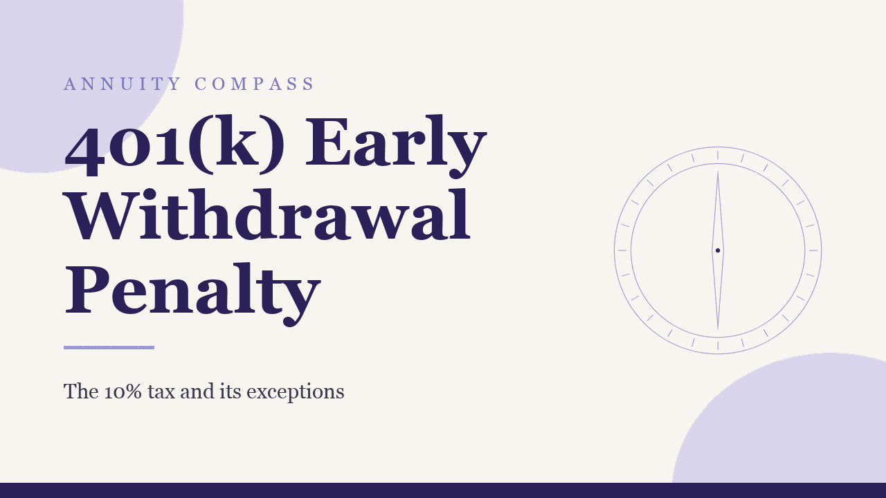 401k early withdrawal penalty: the 10% tax, the exceptions, and the real cost