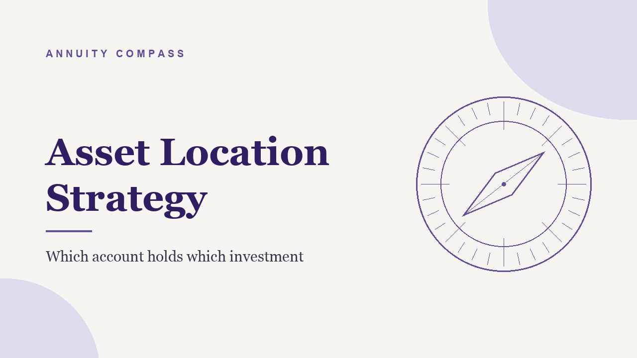 Asset location strategy: which account should hold which investment