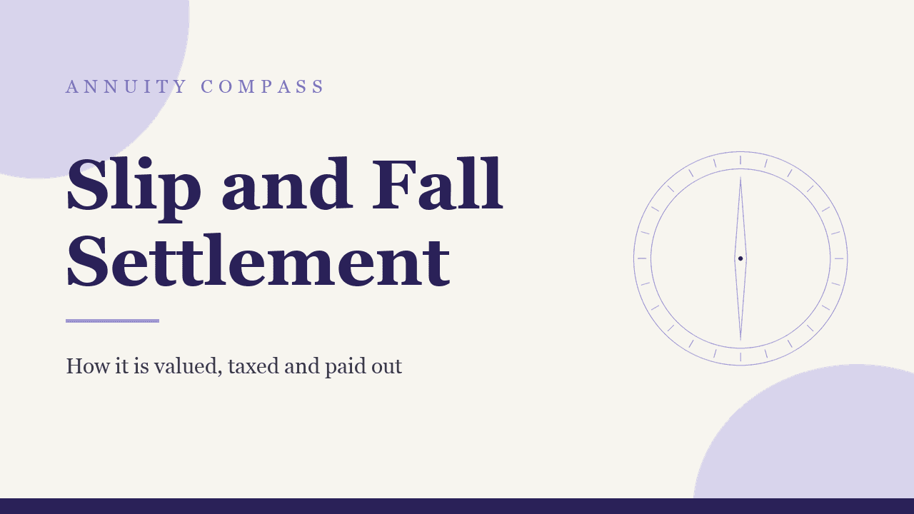 Slip and fall settlement: how it is valued, taxed and paid out
